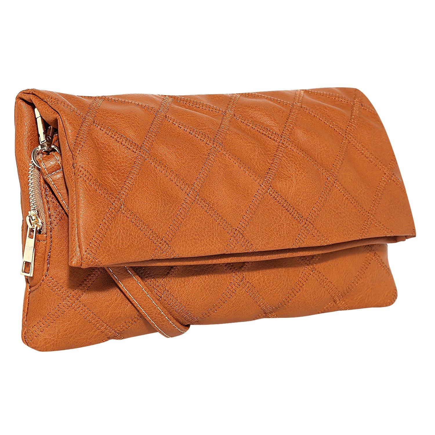 lino perros women's clutch (brown)