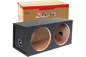 Atrend 15DM 15" Dual Sealed Silver Car Subwoofer Enclosure - Wired, MDF, Limited Warranty