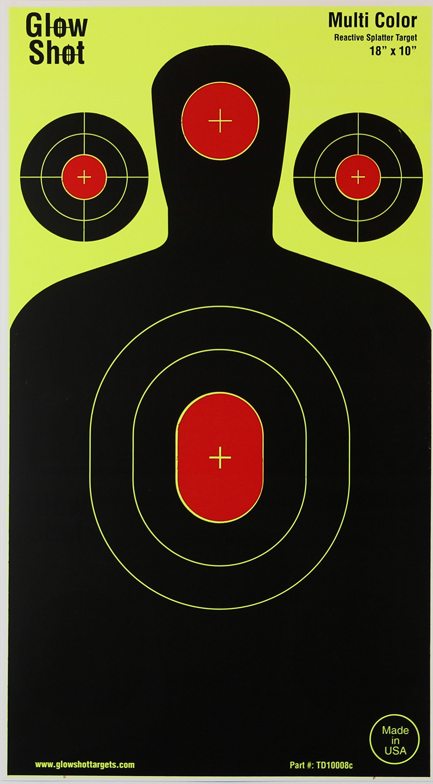 GlowShot Shooting Target Sheets/Boards With Bigger Brighter Splatter ...
