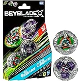 Beyblade X Yell Kong 3-60GB and Helm Knight 5-80T Dual Pack Set with 2 Right-Spinning Tops; Battling Top Toys for 8 Year Old 