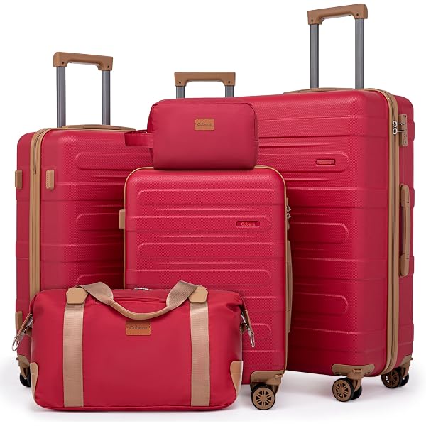 Amazon.com | Merax 6 Piece Luggage Set, Hardshell Suitcase Set