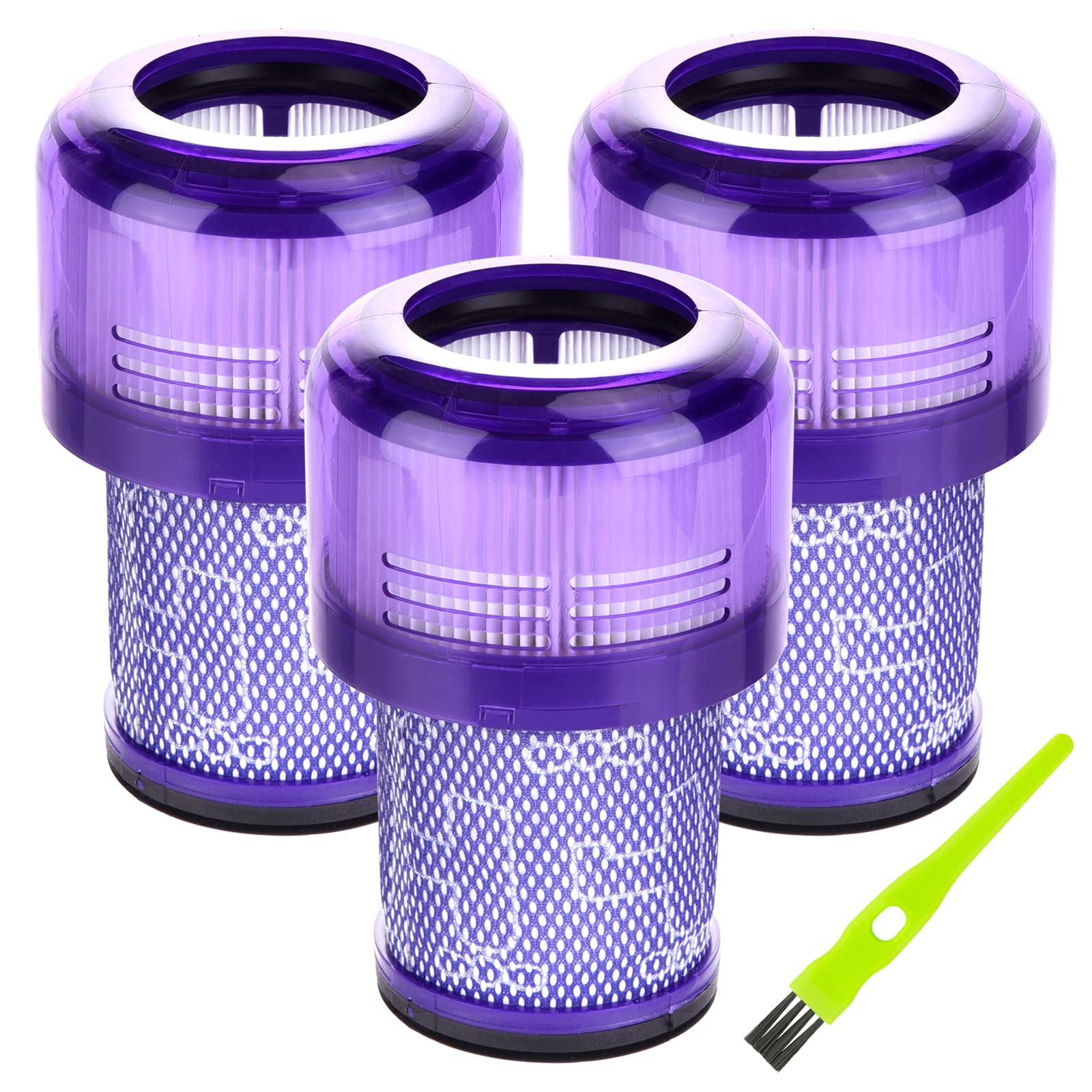 Photo 1 of V12 Filter Replacement for Dyson V12 Detect Slim, Detect Slim Animal, Slim+ Cordless Vacuum and V12 Slim Absolute Vacuums, SV34, SV35 V12 Vacuum Cleaner Filter Replacement, Part No. 971517-01, 3 Pack