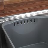 Beldray 8 Litre Washing Up Bowl with Integrated Drainer Plug Grey Set of 4 Pads view 8