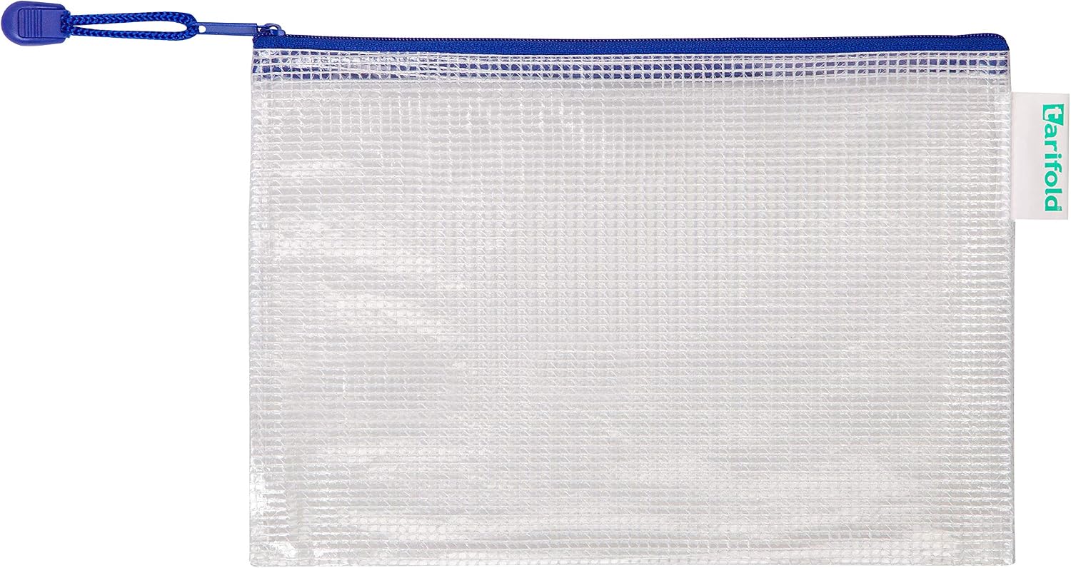 Zip Pockets A5 - Pack of 8 - Blue, 235 x 165 mm - Image 4