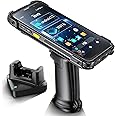 Tera Android 13 Barcode Scanner PDA: with Pistol Grip Charge Cradle Wi-Fi 6 Qualcomm CPU SE4710 Zebra Scanner Data Terminial 5.5” Full Touch Screen IP65 Rugged 4G GPS BT for WMS Management P166GC