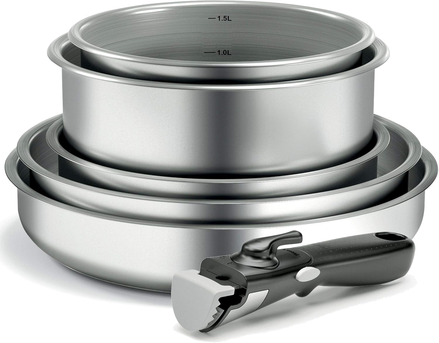 Backen 199906 Set de Poeles et Casseroles Inox 6 Pièces Tous