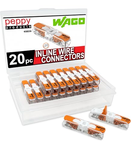 WAGO Lever-Nut Assortment – 10x 2-Port, 10x 3-Port, 5x 5-Port Connectors For 12-24 AWG Wire 4 thumbnail image