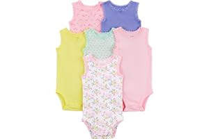 Simple Joys by Carter's Baby Girls' 6-Pack Sleeveless Bodysuit