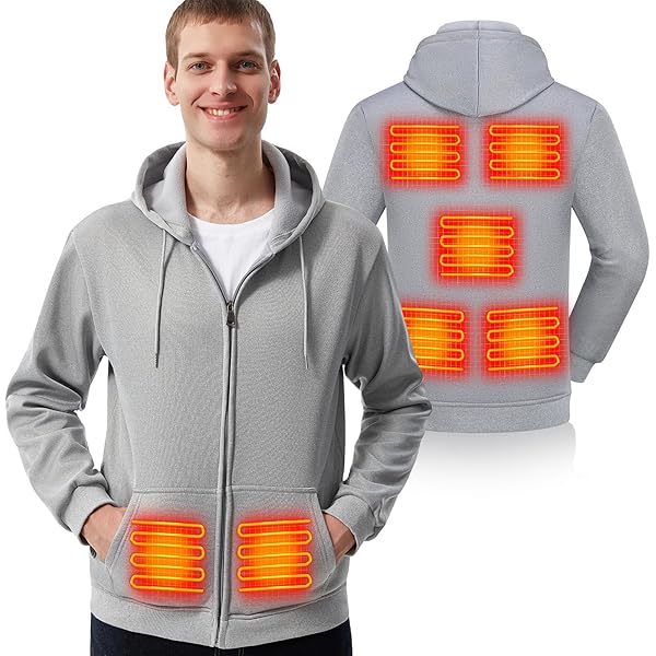 thumbnail image 2 of Heated Hybrid Hooded Knitted Jacket E.s.trail,lad. Black 2 of 13
