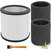 LVJUSEN 08 2566B Repalcement Filter Cartridge for Stanley 5-18 Gal | Compatible with SL18115/SL18115P/SL18116/ SL18116P/SL18191P/SL18199P/SL18117 Wet/Dry Vacuum-1 Pack