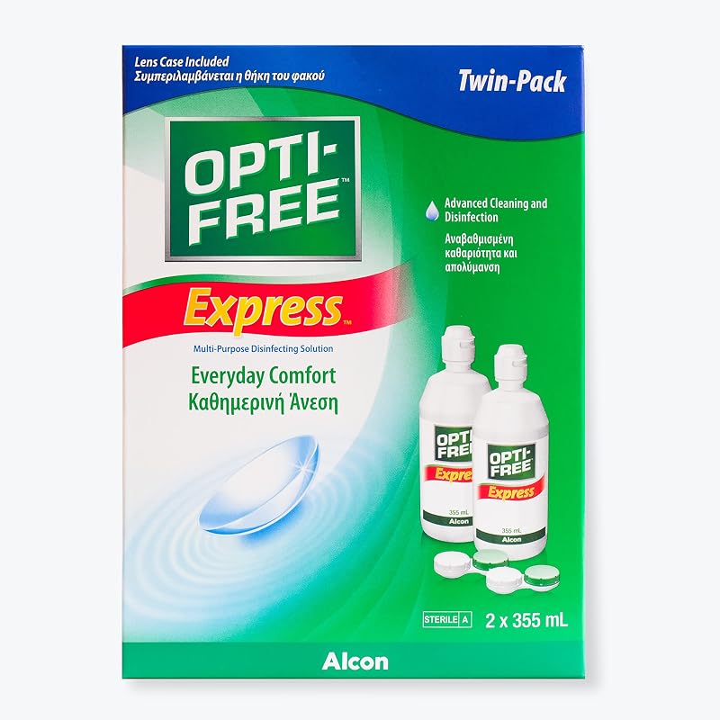 OptiFree Express Care Solution 2x355ml Alcon Soft Contact Lenses