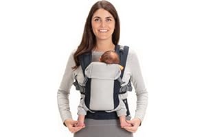 Beco Gemini Baby Carrier from Newborn to Toddler - Certified Ergonomic Newborn Baby Carrier for Infants and Children of 7-35 lbs - M Shape, Adjustable Seat, Breathable 3D Mesh (Cool Navy)