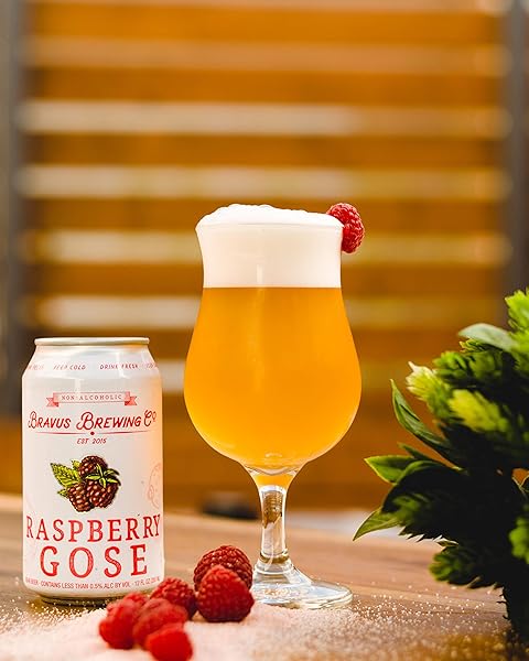 BRAVUS BREWING CO NON-ALCOHOLIC RASPBERRY GOSE 12 FZ