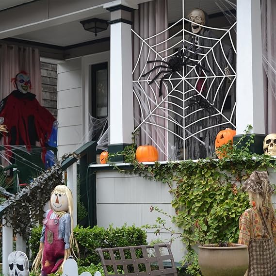 Noir Bestoyard Halloween Spiderweb Rideaux Dentelle Fenetre Rideau Porte Panneau Halloween Home Party Decoration Cuisine Sheer Pelmet Salon Embellissements Cuisine Et Maison Xn 12c2cwahcvwcyd6c1c0n Com
