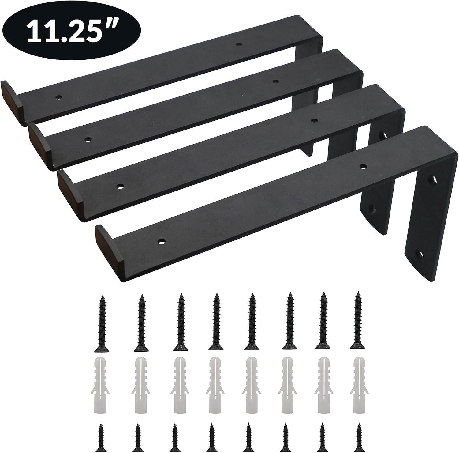 Farmhouse Shelf Bracket Shelving Brackets - 12 Inch Shelf Brackets with Mounting Hardware - Heavy Duty Shelf Brackets 12 Inch Bracket - Ideal Decorative Rustic Brackets for Your Kitchen: Home Improvement