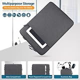 ZYB 14 Inch Laptop Sleeve Waterproof Shockproof Case Grey 14-14.1" view 4