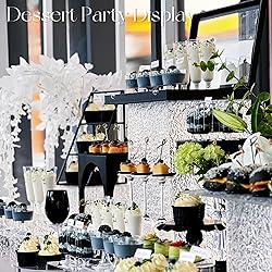 4PCS Buffet Risers Display Stands with 4PCS Mini