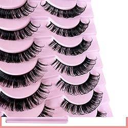 Russian D Curl Strip Lashes Fluffy False Eyelashes