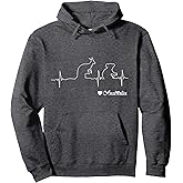 Australia Kangaroo and Koala Draw Heartbeat Illustration Pullover Hoodie