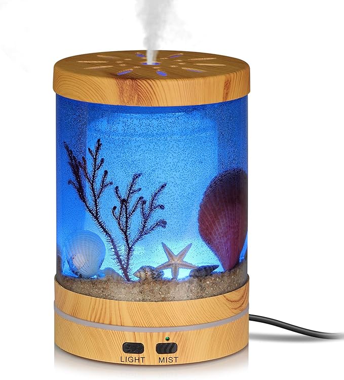 Aigoceer Essential Oil Diffuser, Ocean Theme Diffusers for Essential