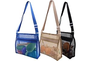 MUYIZI Beach Shell Bags for Holding Beach Shell, Beach Mesh Bag,Shell Collecting Bags for Kids Shell bag for Picking Up Shell