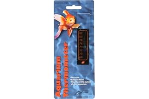 Amer Thermal Instruments Liquid Crystal Vertical Aquarium Thermometer, Small