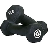 Echelon Dumbbells - 2 lb. Weight Set, Black (ECHDB-2)
