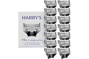 Harry's Original Razor Blades for Men - 14 Count - Premium Razor Blade Refill Cartridges - German Engineered