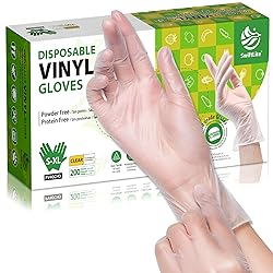 SWIFTLITE Disposable Vinyl Gloves, Food