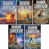 5-Book Stormlight Archive Hardcover Set: The Way of Kings, Words of Radiance, Oathbringer, Rhythm of War, Wind and Truth