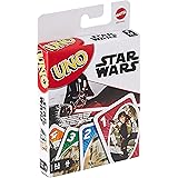 UNO Star Wars Matching Card Game Featuring 112 Cards with Unique Wild Card & Instructions for Players 7 Years Old & Up, Gift 