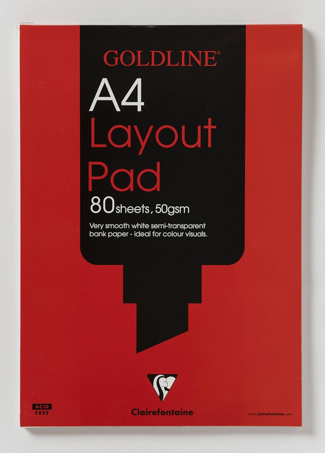Clairefontaine Goldline Layout Pad, A4, 50 gsm, 80 Sheets Amazon.co.uk