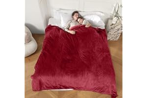 COZYTY Heated Blanket Electric Blanket King Size, Super Soft Cozy Upgraded Flannel Fast Heating Blanket Dual Control with 5 Heating Levels & 10 Hours Auto Off, Machine Washable, 100" x 90", Burgundy