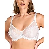 HSIA Minimizer Bras for Women, Full Coverage Lace Bra for Heavy Breasts Unlined Bras with Underwire