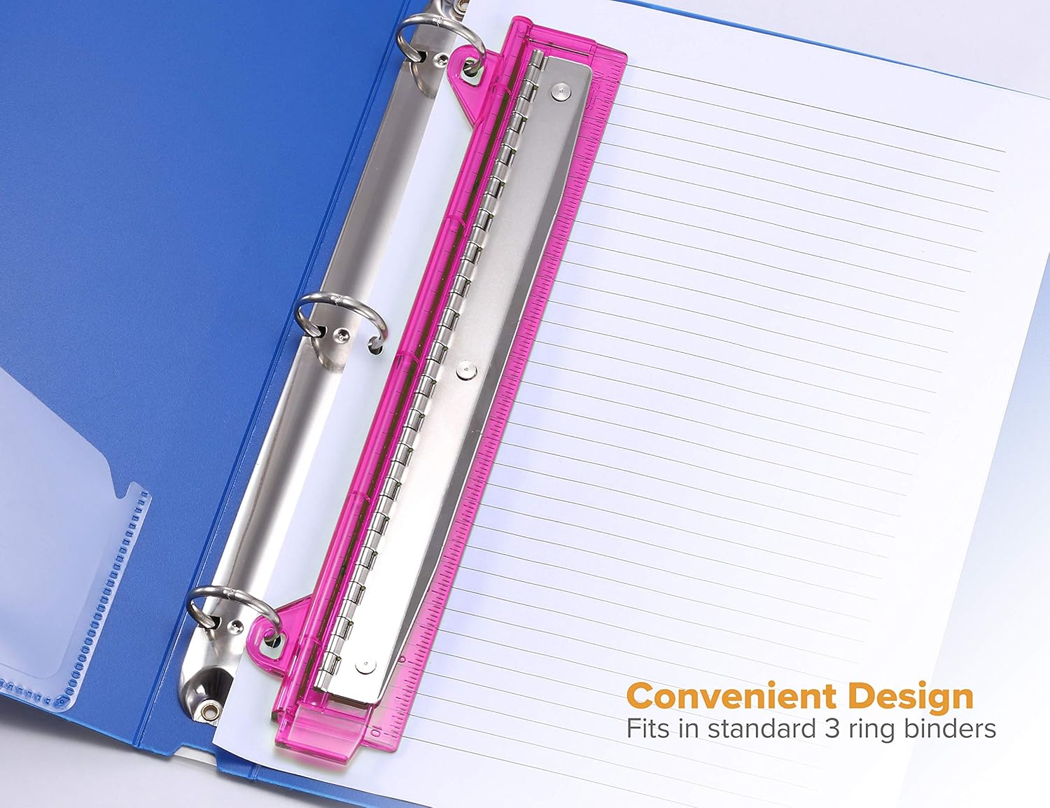 Bostitch Ring Binder 3 Hole Punch, 5 Sheets, Assorted Colors (RBHP-4C): Office Products