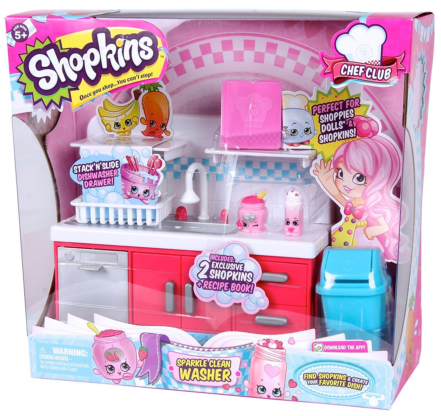 Shopkins Paquete de 2 Chef Club NiceNIcy Juego de lavadoras para ...