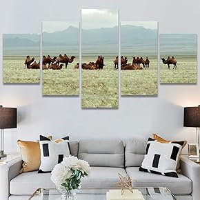 SIGNWIN 5 Panel Canvas Wall Art Modern Art...