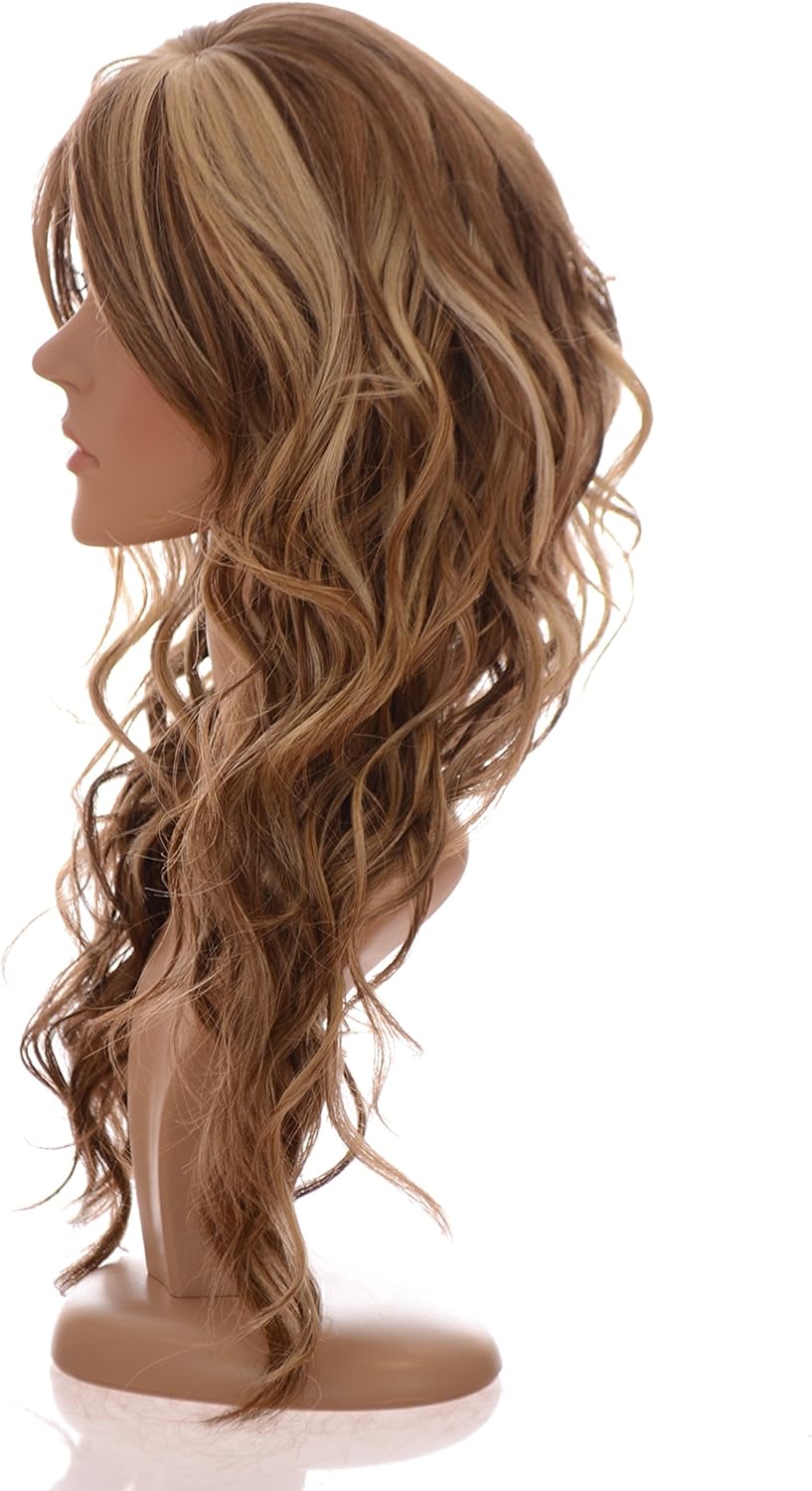 Long Curly Multi Tonal Ash Blonde Lace Front Natural Wig Neutral
