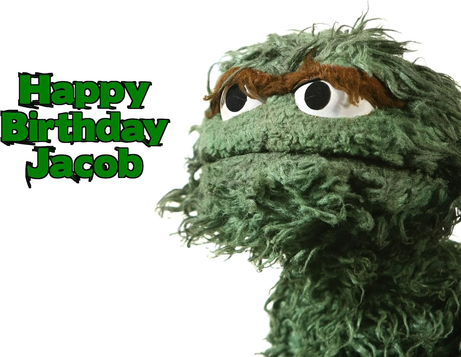 Amazon Com Oscar The Grouch Sesame Street Edible Image Photo