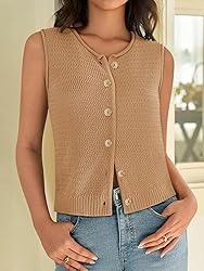 Sweater Vest for Women 2025 Sleeveless Knitted Vest