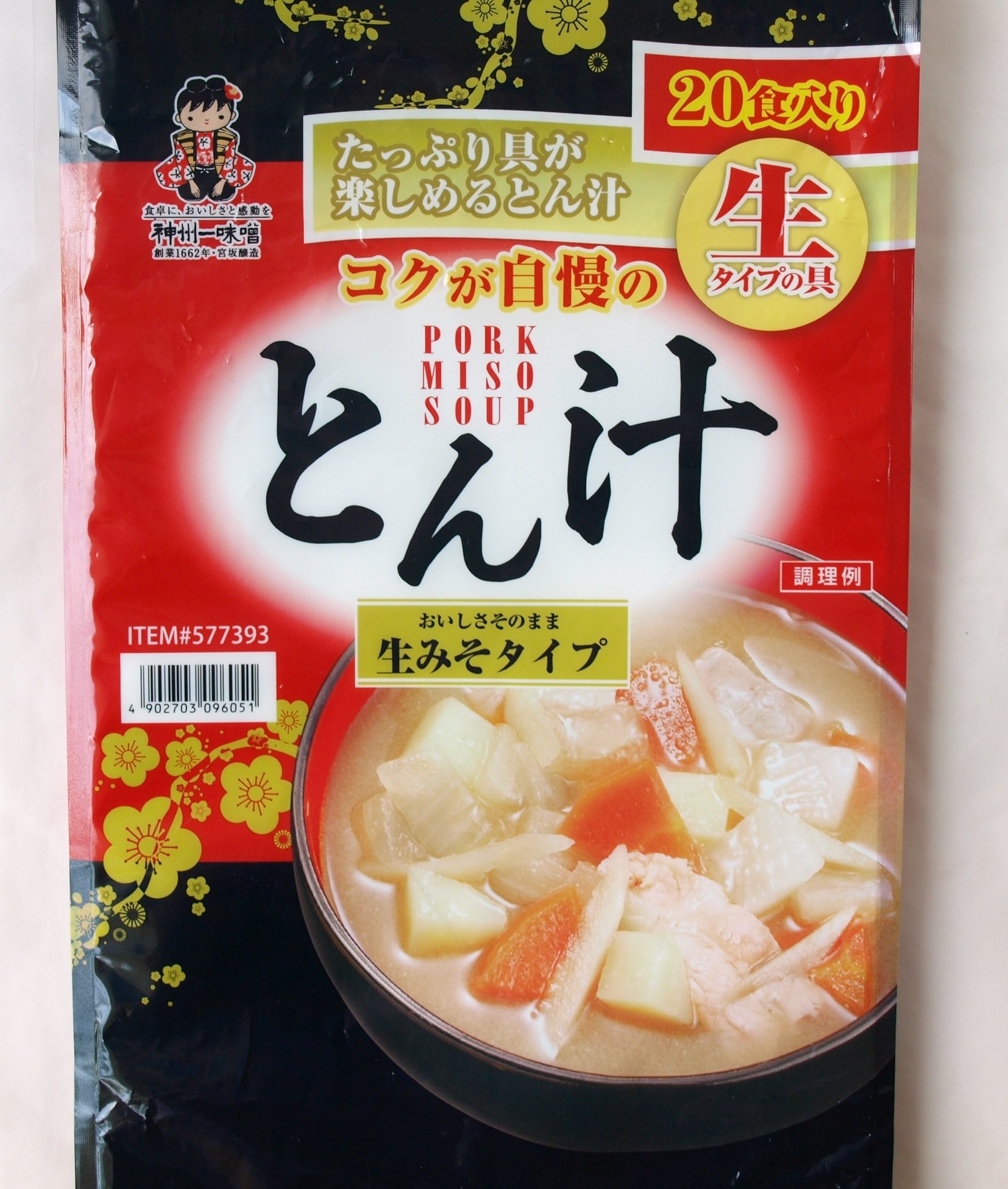 宮坂醸造 神州一味噌 Miyasaka-jozo 神州一味噌 とん汁 生みそタイプ 20食商品画像