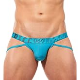 Gregg Homme Men's Yoga Breathable Jockstrap, 190434, Aqua, S