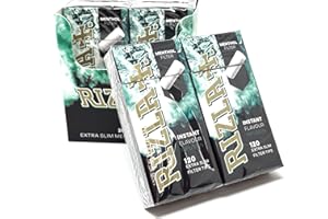 Rizla Menthol Extra Slim Filter Tips, Full Box of 20 Total 2400 Tips