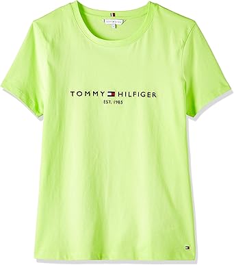 tommy hilfiger yellow crew neck
