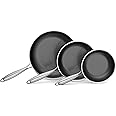 BIELMEIER Advanced Nonstick Ceramic Cookware Set - Hybrid Tech, 8,10,12 Inch Frying Pans, PFAS-Free, Compatible with All Cooktops