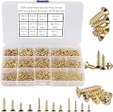 FandWay 1200Pcs Self-Tapping Screws Kit M2 M2.5 M3 Phillips Flat Head