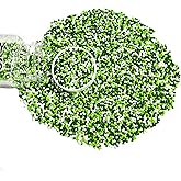 Homipooty Nonpareils Sprinkles Edible Green White Pearl Sugar sprinkles 110g/3.88oz 2mm Mini Sugar Pearls Baking Cakes Cupcake Topper Ice Cream and Cake Decorations for Patrick's Day