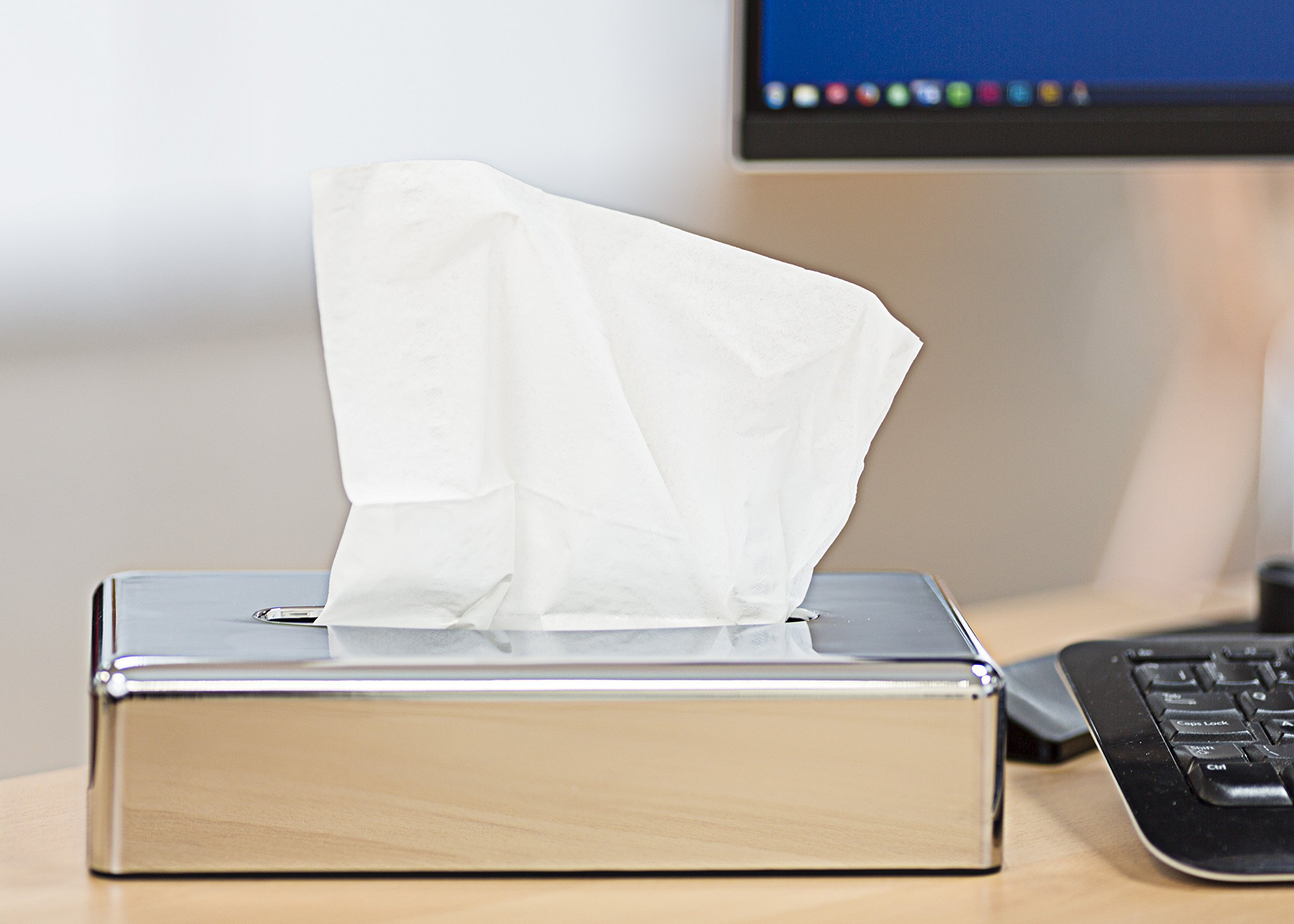 Box Tissue Dispenser Oblong Chrome Finish Buy Online in UAE