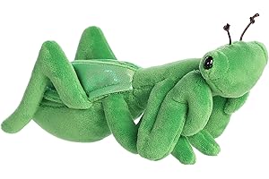 Aurora® Adorable Mini Flopsie™ Mia Praying Mantis™ Stuffed Animal - Mini Companions Ready for Playful Adventures - for Kids All Ages, Toddlers, Adults, and Families - Green 8 Inches