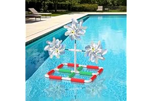 WSBXBB Pool Bird Deterrent, Floating Reflective Windmill Bird Scare Devices, Keep Birds/Ducks/Heron/Pigeons... Away from Your Pool, Boat, Backyard, Pool Decoration